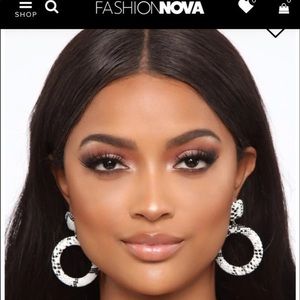 Fashion nova snake print earrings